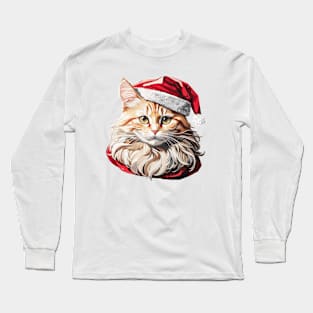 Santa Meowy Long Sleeve T-Shirt